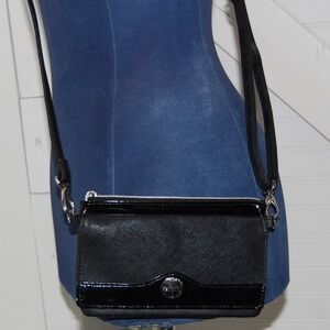 Kenneth Cole Reaction‎ Mini Crossbody bag Black Vegan leather purse wallet